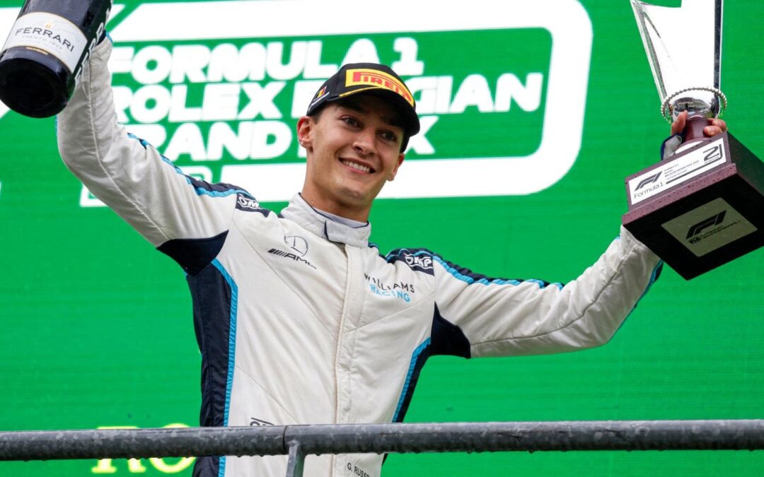 FORMULA 1 : George Russell Embraces First F1 Podium in History Shortest Race
