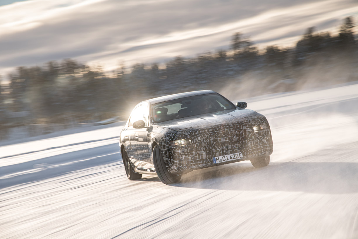 The BMW i7 Undergoes Driving Dynamics Testing At The Polar Circle
